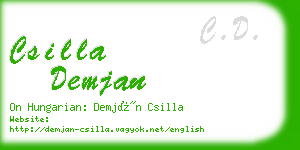 csilla demjan business card